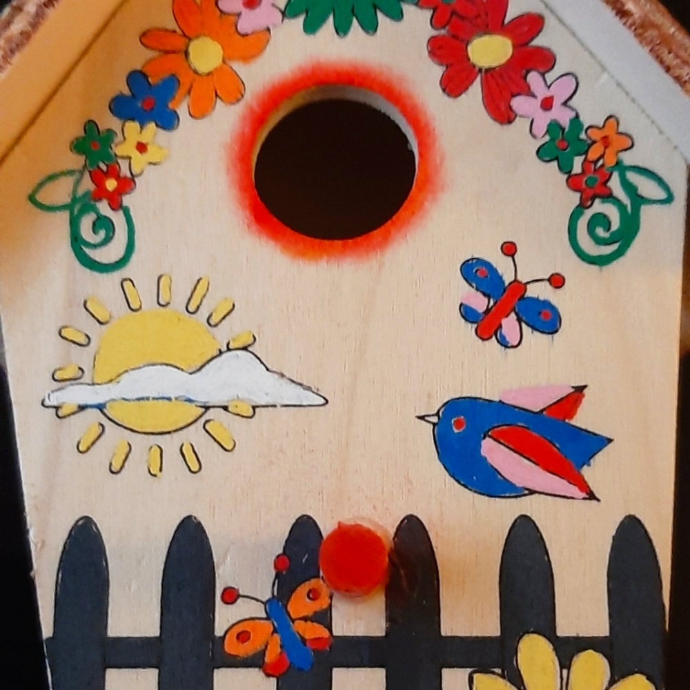 Birdhouse hand painted acrylics and more. Choose one